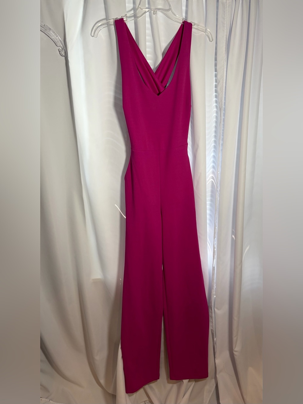 CRYSTAL SKY Hot Pink Jumpsuit size S